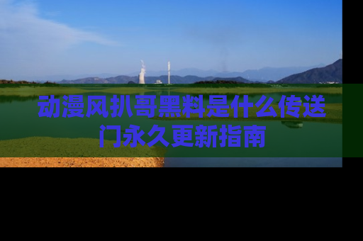 动漫风扒哥黑料是什么传送门永久更新指南