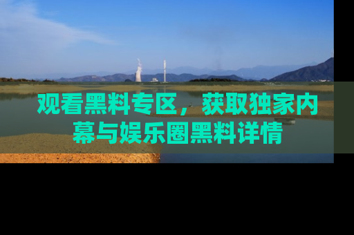 观看黑料专区，获取独家内幕与娱乐圈黑料详情