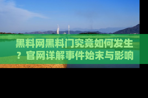 黑料网黑料门究竟如何发生？官网详解事件始末与影响