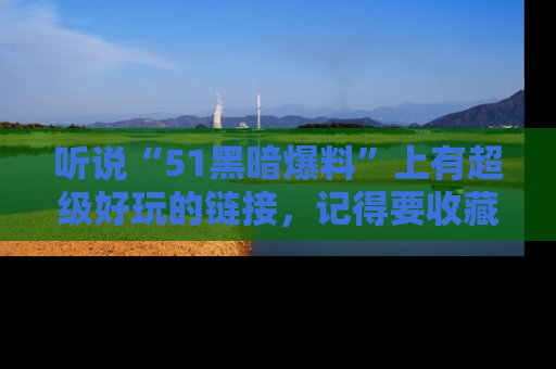 听说“51黑暗爆料”上有超级好玩的链接,记得要收藏哦!